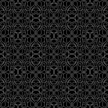 Seamless black-and-white abstract pattern. Celtic ornament