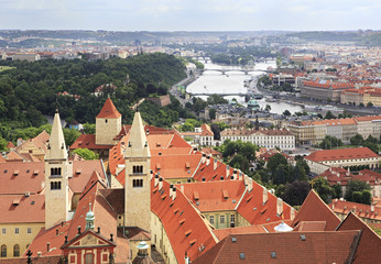 Royal Palace of Prague Castle (view from tower of Saint Vitus Ca