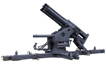 multi-barreled anti-aircraft gun