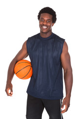 Obraz premium Portrait Of African Basketball Player
