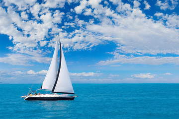 Sailing in Greece around Lefkas island