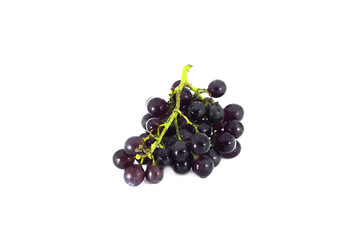 Small red grape isolated on white background