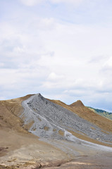 Fototapeta na wymiar mud volcanoes in eastern europe