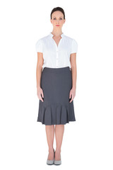 Serious businesswoman posing