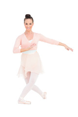 Smiling attractive ballerina posing © lightwavemedia
