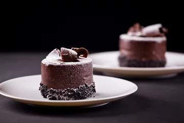 Foto op Plexiglas Dessert Chocolade Taarten