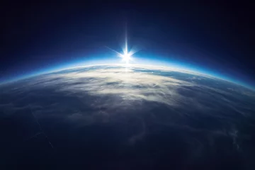 Fotobehang Near Space-fotografie - 20 km boven de grond / echte foto © dell