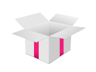 gift box open pink - obrazy, fototapety, plakaty