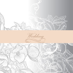 Vector wedding background for design