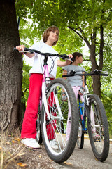 Girls on bikes