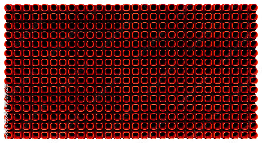 Wall mural abstract red pattern 3d-generated background