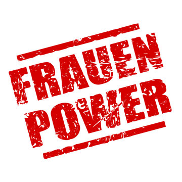 stempel eckig frauenpower I