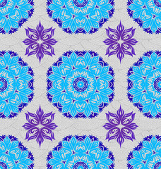 Seamless ornament pattern tile