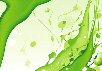 Natural Green. Vector background.
