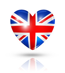 Love United Kingdom, heart flag icon