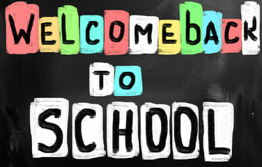 Back to school blackboard