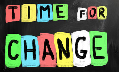 Time for Change concept