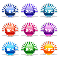 Vector discount labels 31