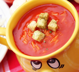 Tomatensuppe mit Reis