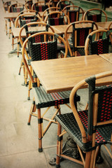 old-fashioned Cafe terrace