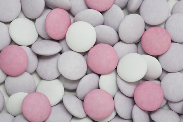 Pastel colored candy