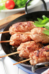 Minced meat kebabs