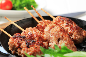 Minced meat kebabs