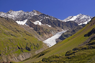 Austrian alps in Kaunertal Tirol