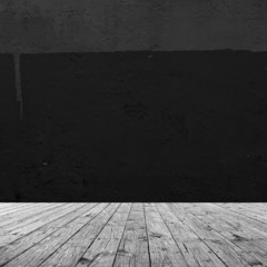 Interior Design With Old Grunge Wall