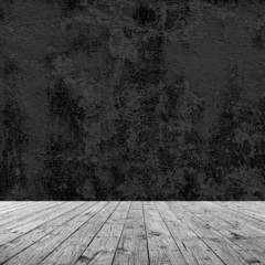 Interior Design With Old Grunge Wall