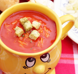 Tomatensuppe mit Reis
