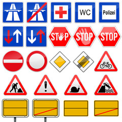 23 Verkehrszeichen, Verkehrsschilder, Schilder