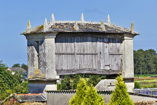 Typical horreo barn on Lugo