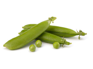 Fresh green pea pod