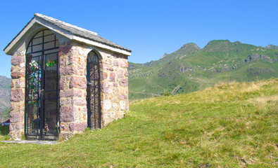 Little church on Alps