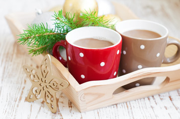 Christmas cappuccino