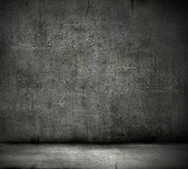 Black wall background