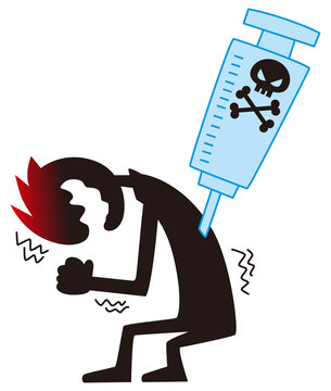 recommend clip art: 麻薬中毒