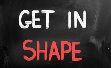 fitness concept written on a chalkboard