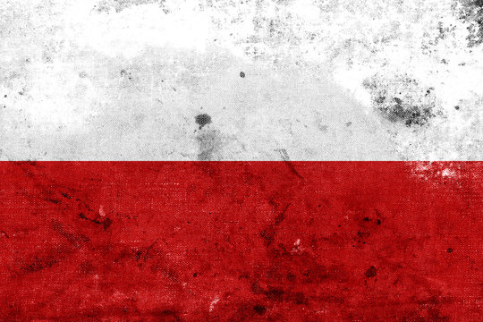 Fototapeta Grunge Poland flag kopia