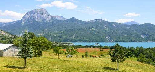 Lake of Serre-Poncon (French Alps)