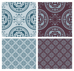 Nahtlosmuster. Seamless Pattern. Set