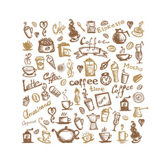 Coffee time, background for your design