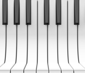 Naklejka premium Die Pianotasten