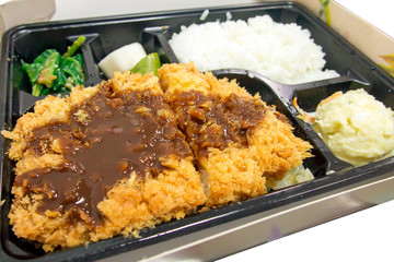Japanese cuisine fried pork tonkatsu