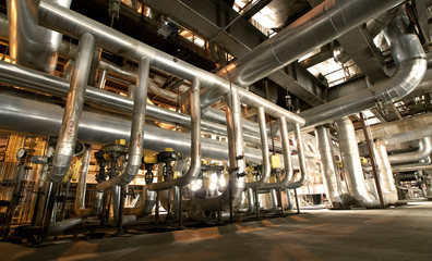 Industrial zone, Steel pipelines and equipment