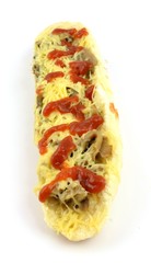 zapiekanka z pieczarkami