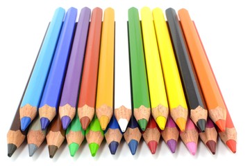 Naklejka premium kredki