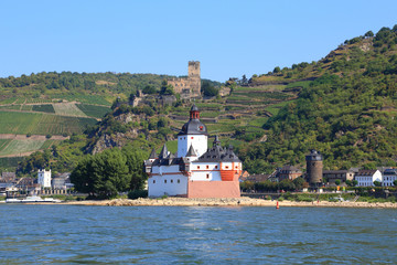 Kaub, Burg Pfalzgrafenstein (Sommer 2013)