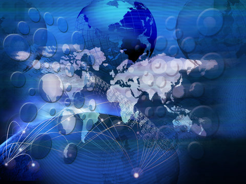 technology of telecommunication created world business network